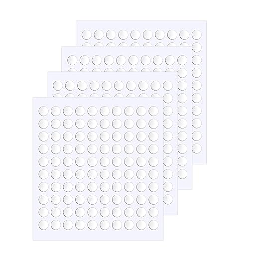 JANYUN 1000 Pcs Double Sided Sticky Dots 6 mm Clear Round Putty by JANYUN