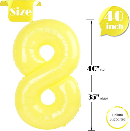 Yellow 8 Balloon - Image 5