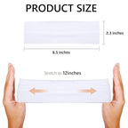 Fashionable Hair Accessories for Women: Non-Slip Elastic Cloth Headbands in Black and White, 9 Pack
