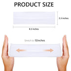 Black Women's Non-Slip Elastic Cloth Headbands - Fashion Hair Accessories 9 Pack