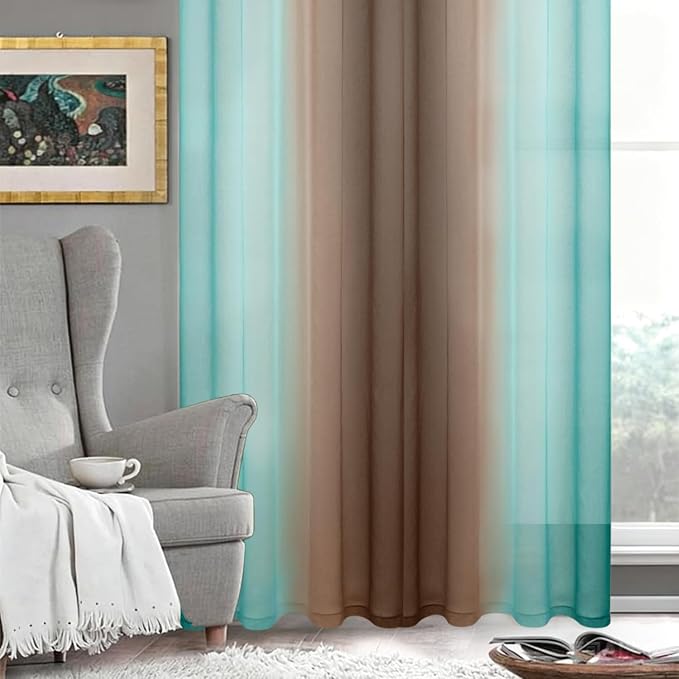 DWCN Ombre Sheer Curtains - Image 5