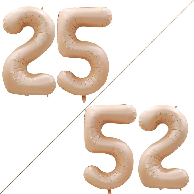 Number 25 Balloons for 25th Birthday Party Decorations, 42 Inch Jumbo Foil - Image 2