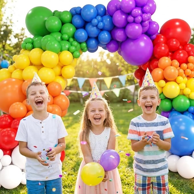 Rainbow Balloon Arch Kit, Different Sizes Party Balloon Garland Kit - Image 5