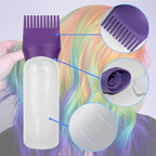 4 Pack Root Comb Applicator Bottle, Hair Oil Comb Applicator for Hair Dye, Shampoos, Salons (Purple+Red)
