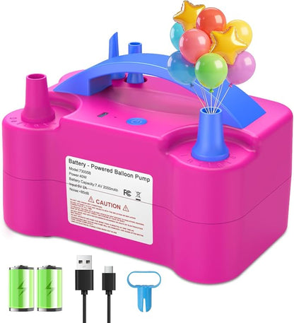 IDAODAN Electric Balloon Pump, Portable Electric Balloon Blower Machine by IDAODANBalloonArchStandDecorations
