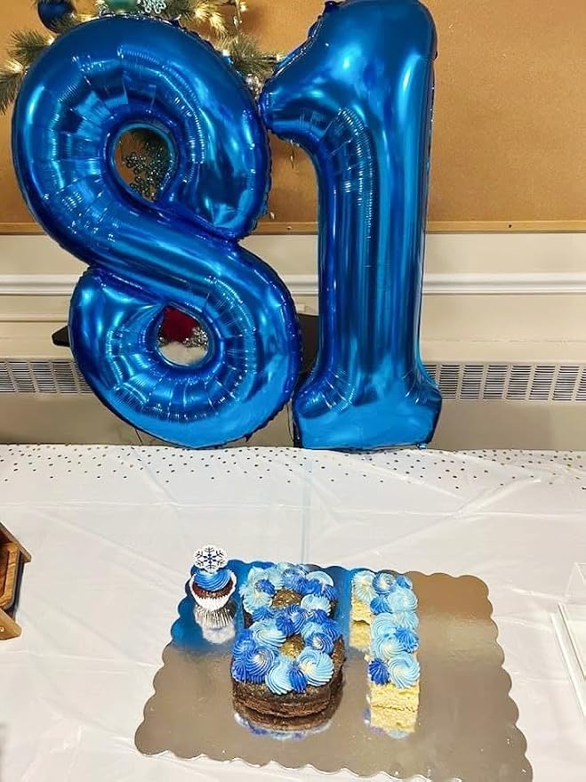 28 Balloon Numbers 40Inch for 28 Year Old Birthday Decorations, Dark Blue | - Image 3