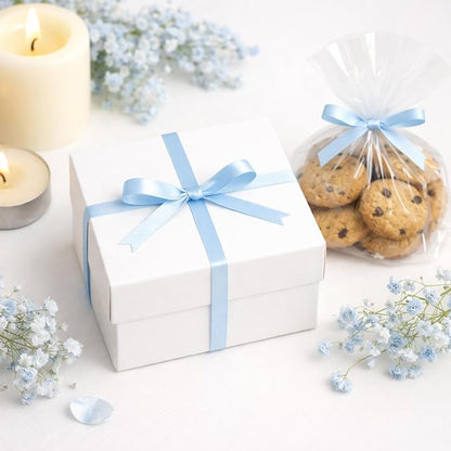 KINGLAKE Light Blue Satin Ribbon - Image 4