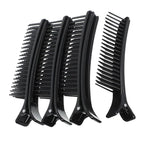 NOLITOY 4Pcs Hair Sectioning Grip Clips, Professional Parting Comb Clips Hair Styling Tools for Cutting Coloring Dying Salon