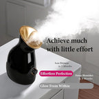 Colorfarm Facial Steamer Nano Ionic: Face Steamer Deep Cleaning Unclogs Pores - Humidifier Hot Mist Home Sauna Spa for Women Men Sinuses Moisturizing