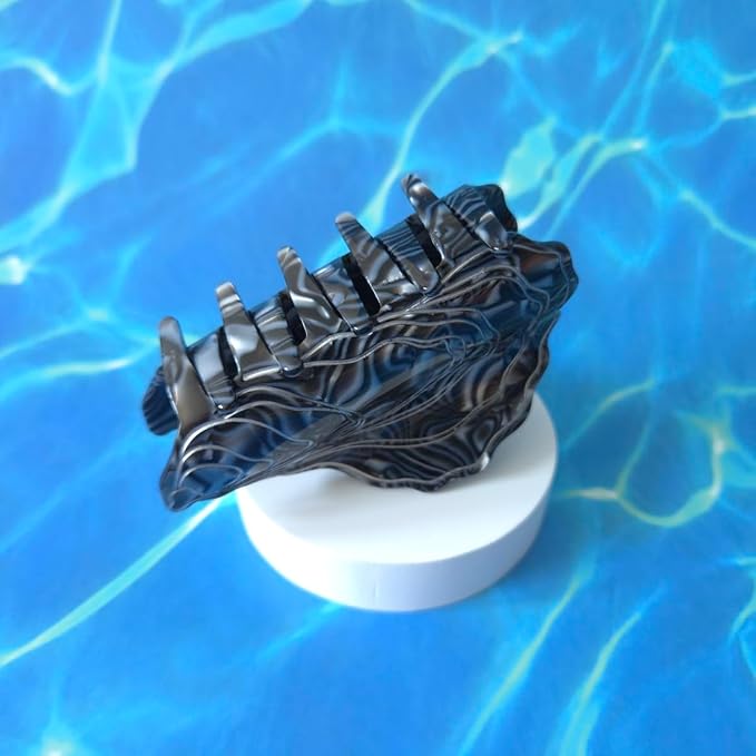 Oyster Claw Clip,Acetate Hair Clips,Small Oyster Hair Clips for Women