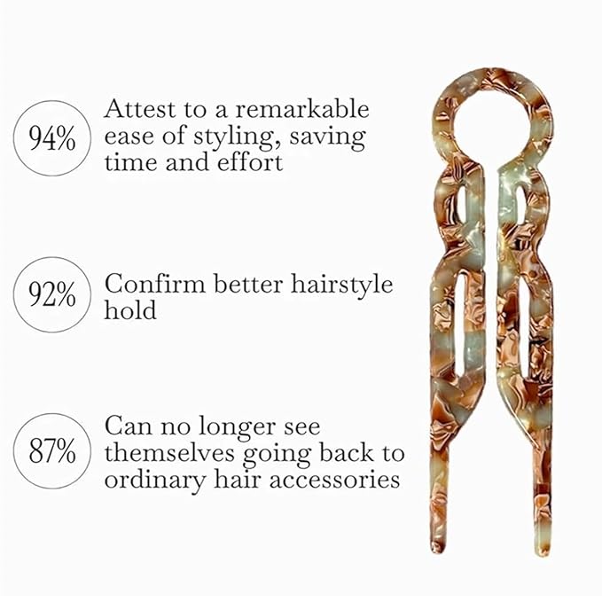 Prestige French Hair Pins,New Hair Accessories, Elegant Hair Clips for Women, Suitable for All Hair Types (3PCS-C)