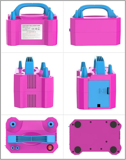 LANGXUN Portable High Power Electric Balloon Pump, Two Nozzle 110V 600W Air - Image 4