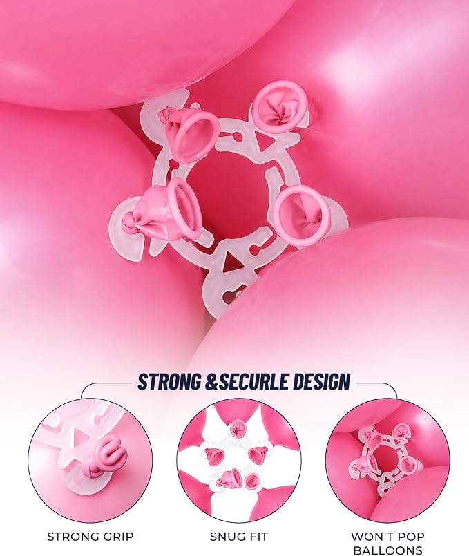 Tinabless Balloon Clips, Reusable Balloon Connectors - Image 3