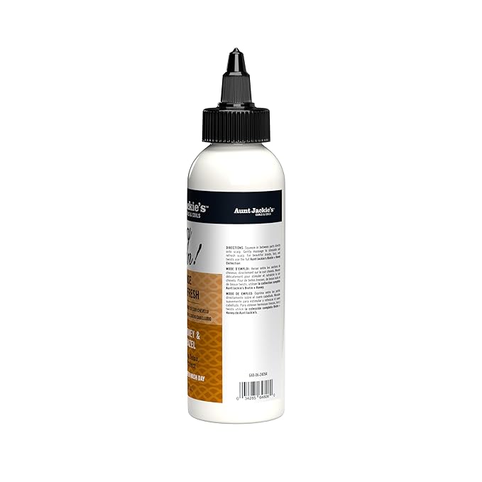 Aunt Jackie's Braid + Twist Collection Dry Clean! No Rinse Scalp Refresh – Detox and Moisturize Scalp with Witch Hazel, Scalposine, Biotin, and Honey – 6 fl oz