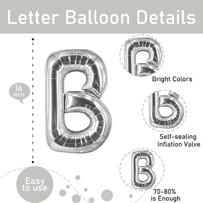 Silver Bride Balloons Bridal Shower Bachelorette Balloons Wedding Party Balloon - Image 3