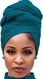 Harewom Head Wraps for Black Women Stretch Head Scarf Long African Hair Wraps Turban Headwraps Jersey Headbands
