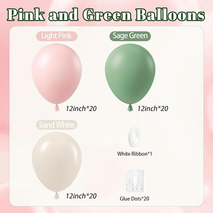 Pink and Green Balloons - Image 2
