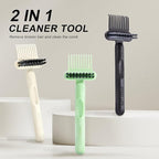 Boar Bristles Hair Brush for Women and Men, Detangling Hair Brush for Smoothing Massage Add Shine, Nylon&Boar Bristles Detangler brush for Hair Healthy (Cleaner-Black)