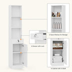 Wall Mount Salon Stations for Hair Stylist, Hair Salon Storage Cabinet, Beauty Barber Station with Lockable Drawer, Shelves, Storage Cabinet, White