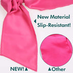 XTREND 2Pcs Edge Laying Scarf for Wigs Fashion Edge Scarf for Lace Front Wig 58 Inch Soft Women's Satin Headband for Makeup Non Slip Hair Wrap Wigs Grip (1pc Pink#+1pc Black#)