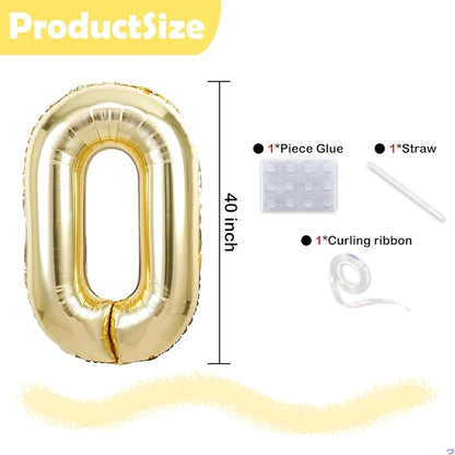Light Gold 92 29 Balloon Numbers, 40 Inch Large 92th 29th Birthday Balloons - Image 2