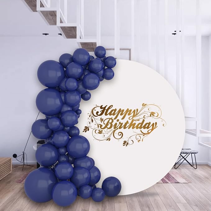134Pcs Navy Blue Balloons Different Sizes 5 10 12 18 Inch Navy blue Latex - Image 5