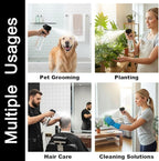 Plastic Spray Bottles 12oz Continuous Spray Bottle Mist Spraying Heavy Duty Empty Water Spray Bottles for Hair, Cleaning Solutions, Plants，Essential Oils 2 Pack (Clear-2pcs)