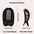 Women Flat Hair Claw Clips, Large Matte Non-Slip Hair Clips, 4-Pack Strong Styling and Hold Suitable for Thick Hair, Women Hair Accessories, Duckbill Shaped Hair Clips