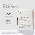 DS Labs Revita Hair Density Support Tablets - Daily Hair Wellness Supplement with Biotin, Zinc, Iron, Vitamin D, Magnesium & Melatonin, for Men & Women, 90 Tablets