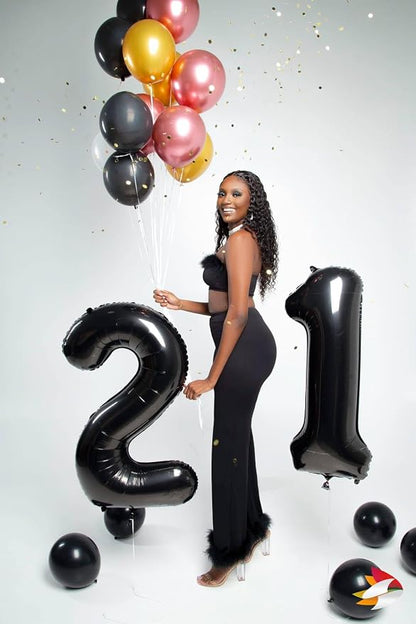 Black 21 Balloon - Image 2