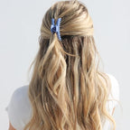 KAXI Hold Everything Mini Hair Claw, Perfect for Thick & Thin Hair, Straight, Wavy or Curly, Strong Clip With 32 teeth & Many Colors to Choose (Sky Blue)