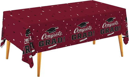 Graduation Tablecloths Graduation Party Table Decorations Waterproof Plastic by Gatherfun