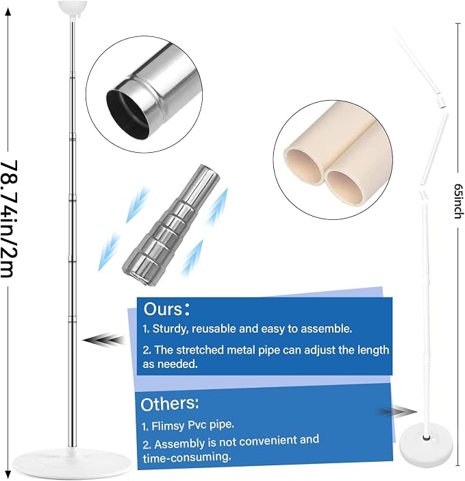 2 Sets Adjustable Balloon Column Stand Kit - Image 3