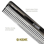 Kent 92T Black Graphite Wide Tooth Women’s Detangler Comb for Curly, Wavy, and Thick Hair – Ideal for Use on Wet Hair – Gentle, Shower Comb for – Anti-Static, Smooth - Styling Tool by Kent
