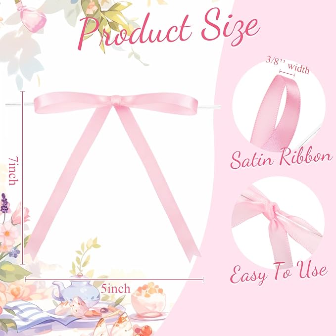 Riceshoot Pink Bows - Image 2