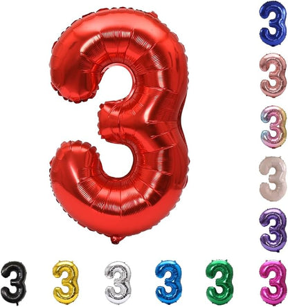 YPSelected 32 Inch Large Foil Helium Number Balloon Birthday Wedding Party 0-9 by YPSelected