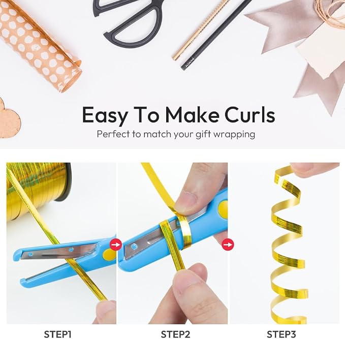 500 Yards Curling Ribbon for Gift Wrapping, 3/16" Balloon String for Christmas - Image 5