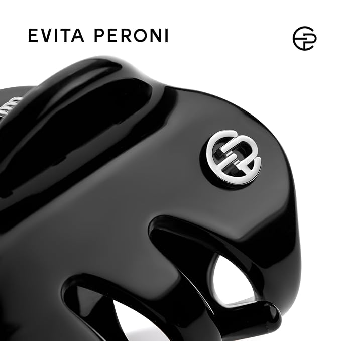 EVITA PERONI Small Hair Clips, Mini Hair Clip for Hair, Little Tiny Claw Clips for Women Girls Half Updo, Black and White