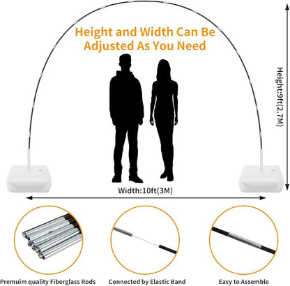 RUBFAC Balloon Arch Kit and Balloon Pump, 10Ft Wide Adjustable Balloon Arch - Image 4