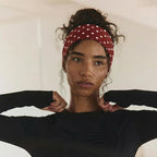 Stretchy Striped Headbands for Women & Girls 4 Pack Soft Headbands for Yoga Gym Hair Wrap Cute Elastic Hair Bands