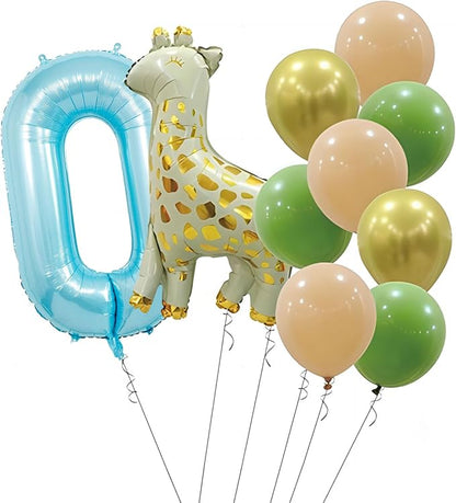 40 Inch light blue Number Balloons, Helium Mylar Foil Number Balloons - Image 7