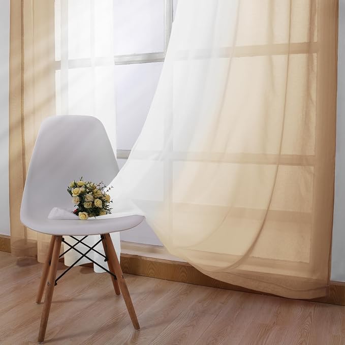 DWCN Ombre Short Sheer Curtains - Image 3