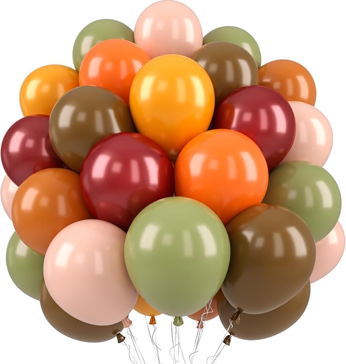 Sage Green & Brown Balloons by Paready