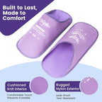 Hilph Foot Ice Pack Slippers for Plantar Fasciitis 2 Packs, Reusable Hot Cold Packs Gel Ice Slipper for Foot and Broken Toes, Gout, Foot Surgery, Neuropathy, Diabetic, Swollen, Purple