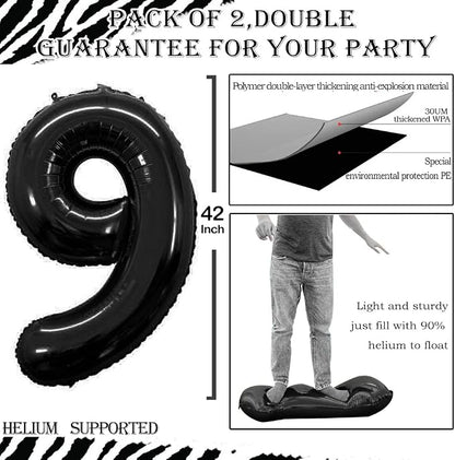 Number 19 Balloons for 19th Birthday Sweet 19 Party Decorations, 42 Inch Jumbo - Image 2