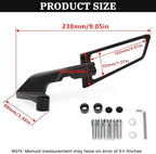XINGWU Motorcycle Mirrors Adjustable Rotating Rear View Mirror Stealth Wind Wing Side Mirror for Z400 Z650 Z900 1290 Super Duke R Evo ABS 390 Duke Street Bike (Normal)