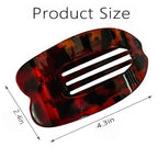 4 PCS Flat Hair Clips, Strong Hold Hair Clips for Thick Thin Hair, Stylish Classic Hair Barrettes, Large Flat Claw Clips for Women Girls (Mixing)