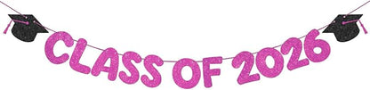Fulmoon Congrats Grad Class of 2026 Banner Graduation Party Decor Class of 2026 by Fulmoon
