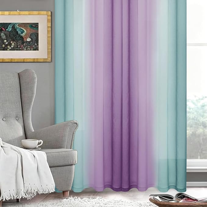 DWCN Ombre Sheer Curtains - Image 6