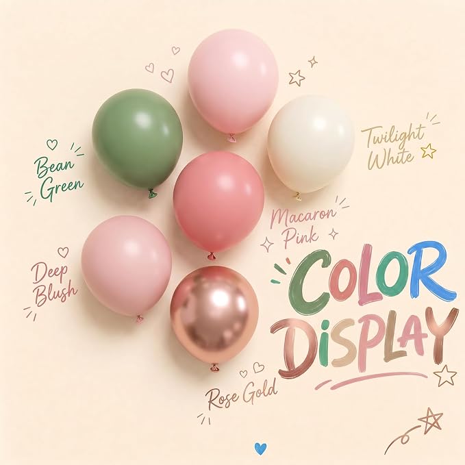 Pink and Green Balloon Arch Kit - Image 4